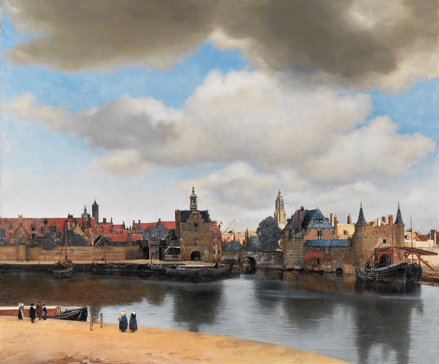 Veduta di Delft - Koninklijk Kabinet van Schilderijen Mauritshuis
